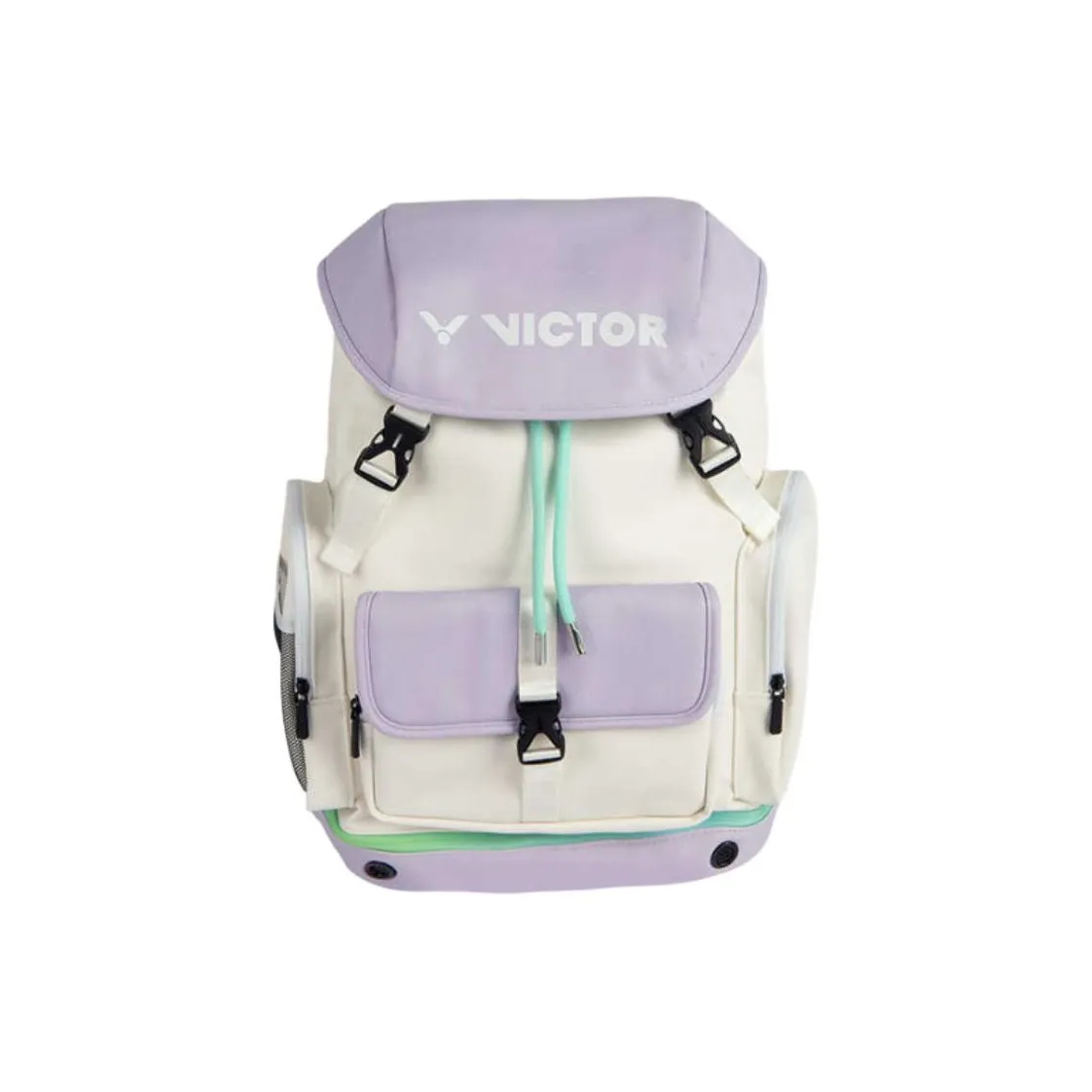 Victor ПУ (полиуретан) Синтетическая кожа Рюкзак Стандартный Унисекс Ярко-белый с Лаванда Accent