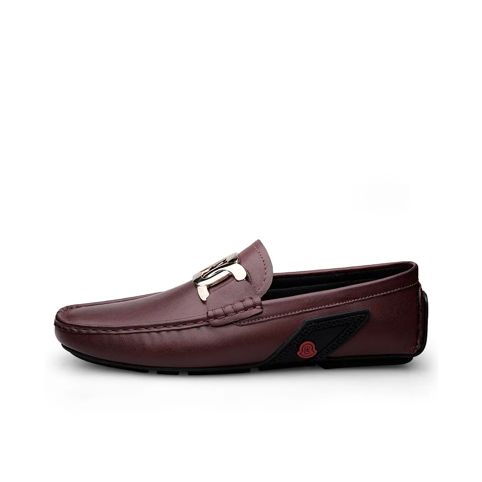 CKVUSAMG Gommino Loafers Unisex Black/Red