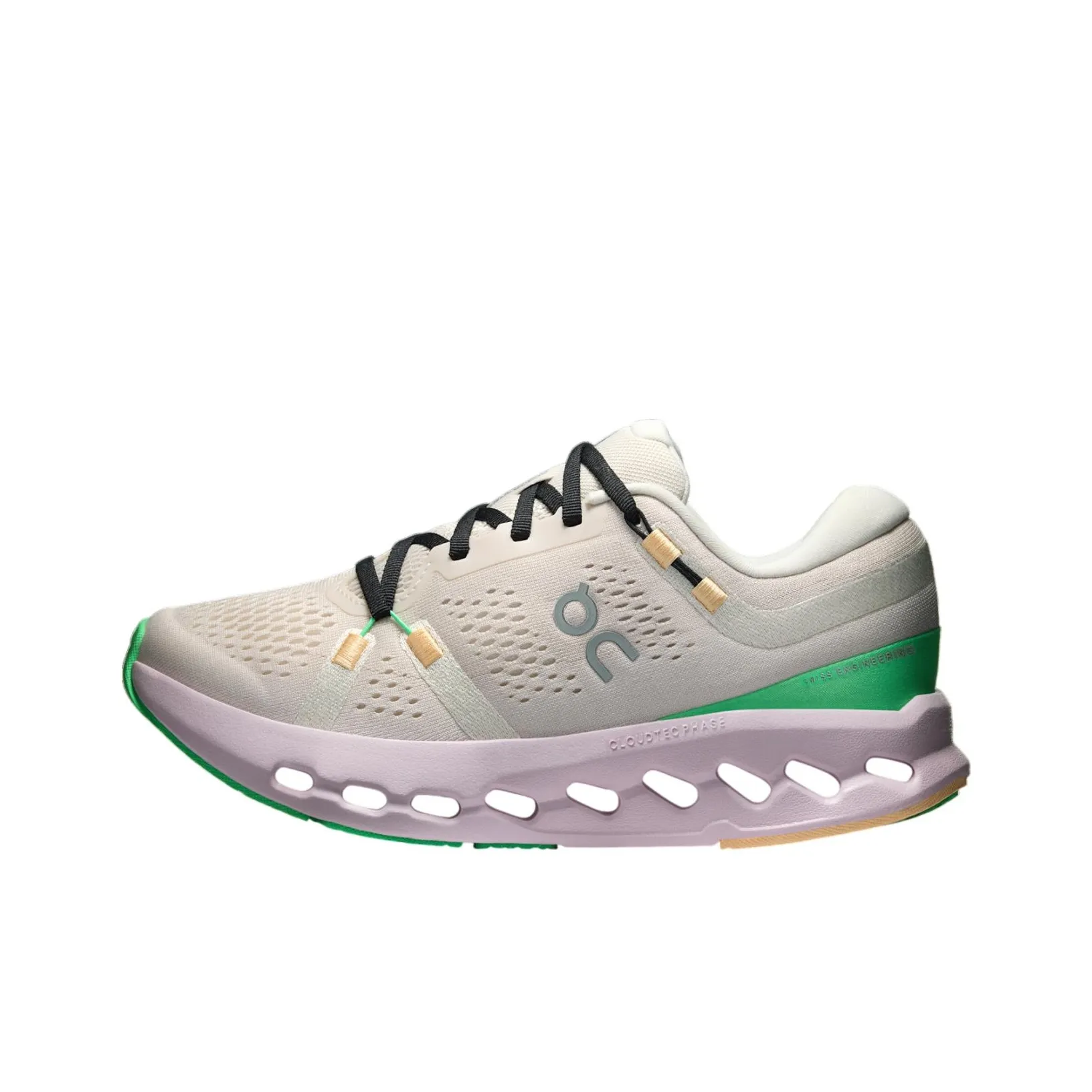 On Slip-resistant Abrasion-resistant Low Top Casual Sprint Running Shoes Women's Ecru На носке противоскользящий устойчивый к истиранию низкий топ повседневный спринт беговые кроссовки женский экрю