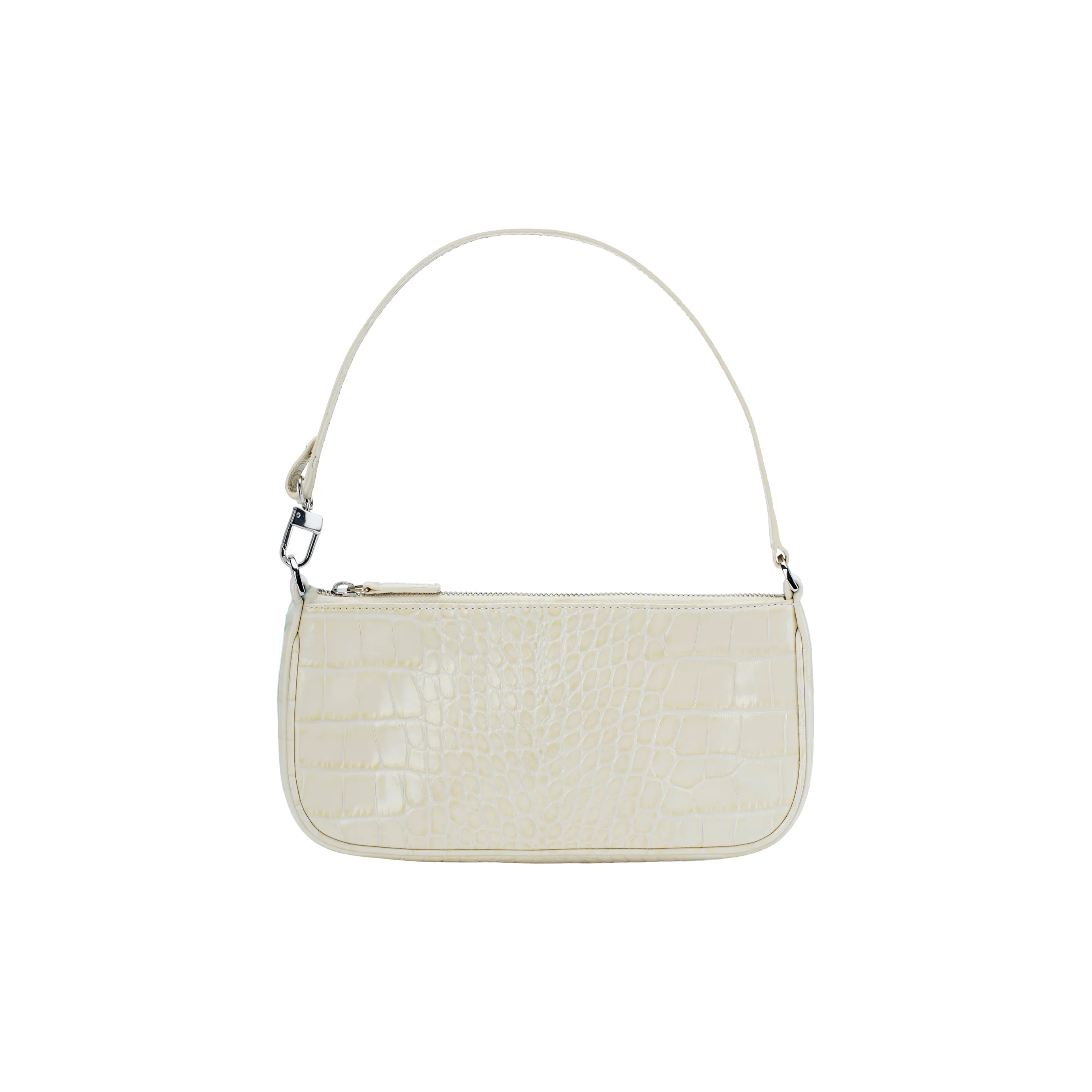 By Far Rachel Crocodille effect Shoulder Bag