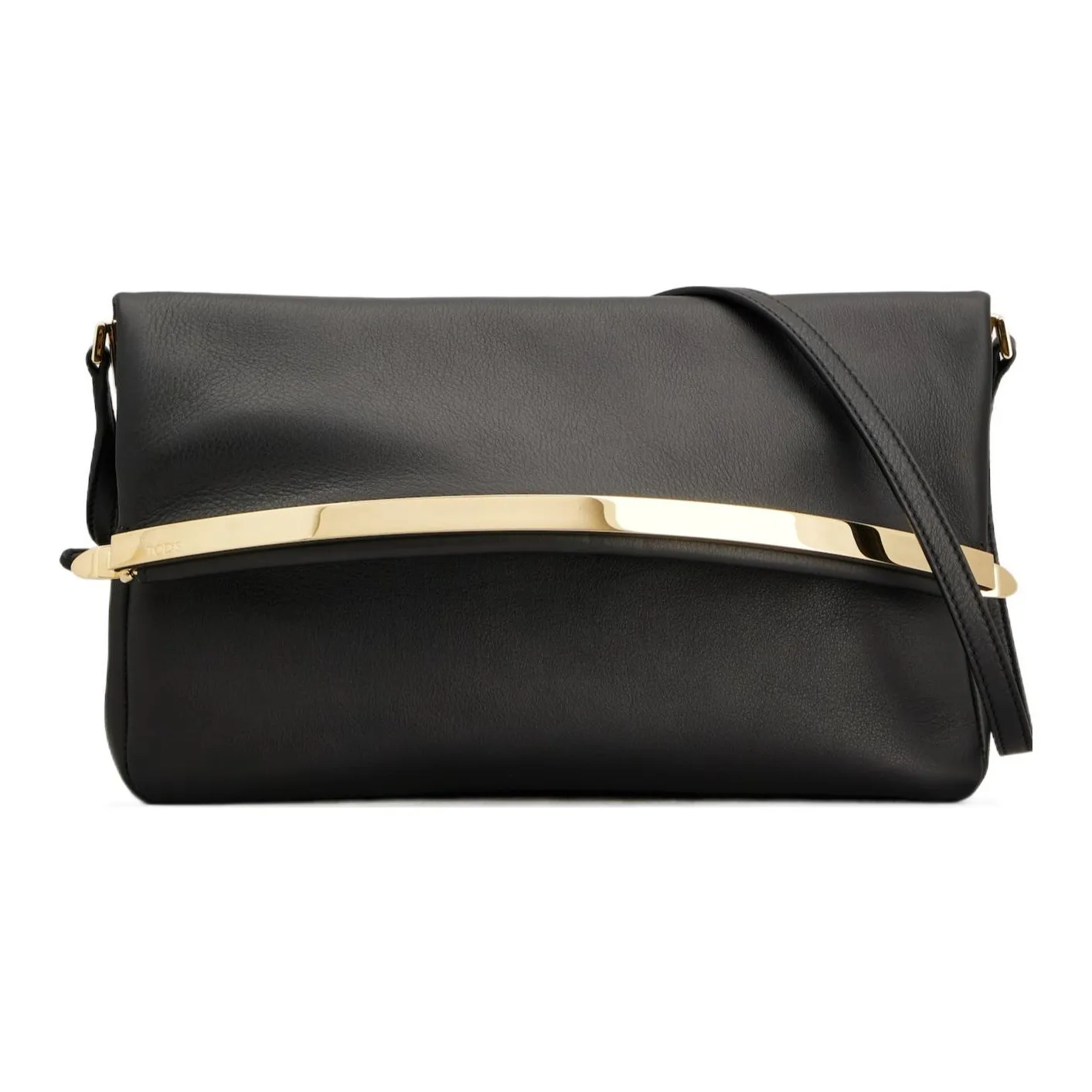 TOD'S Logo Debossed Flap Bag