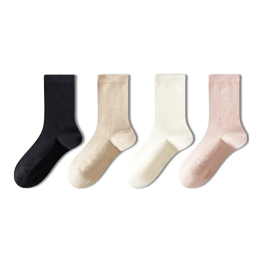 AUGUST Mid Calf Socks Women's 4 Pack Assorted