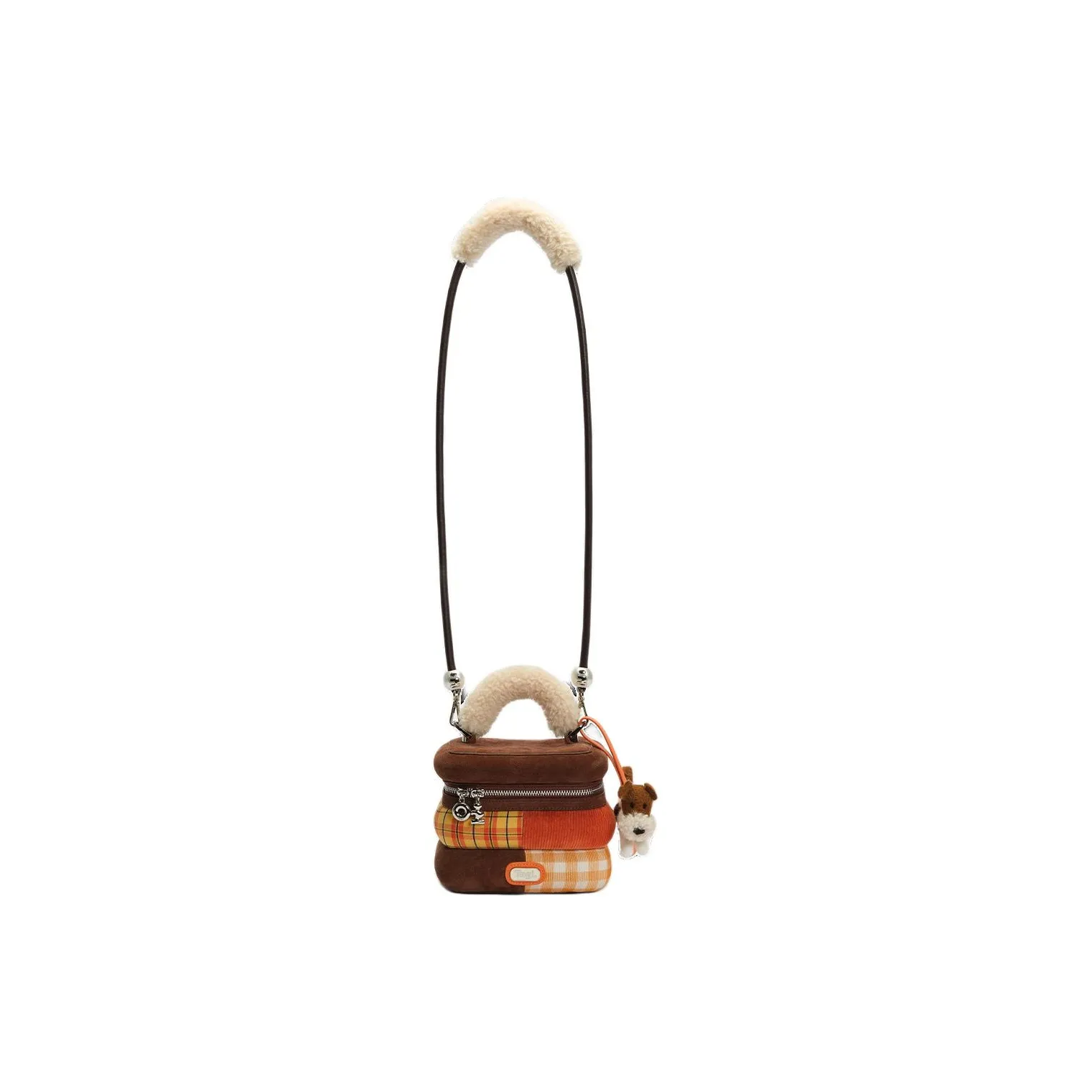 Tagi. Suede Crossbody Handbag Small Size Women
s Plaid Dining Table