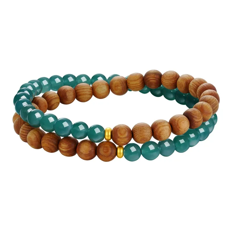 CHOW TAI SENG Ice Glutinous Jadeite Bracelets Unisex