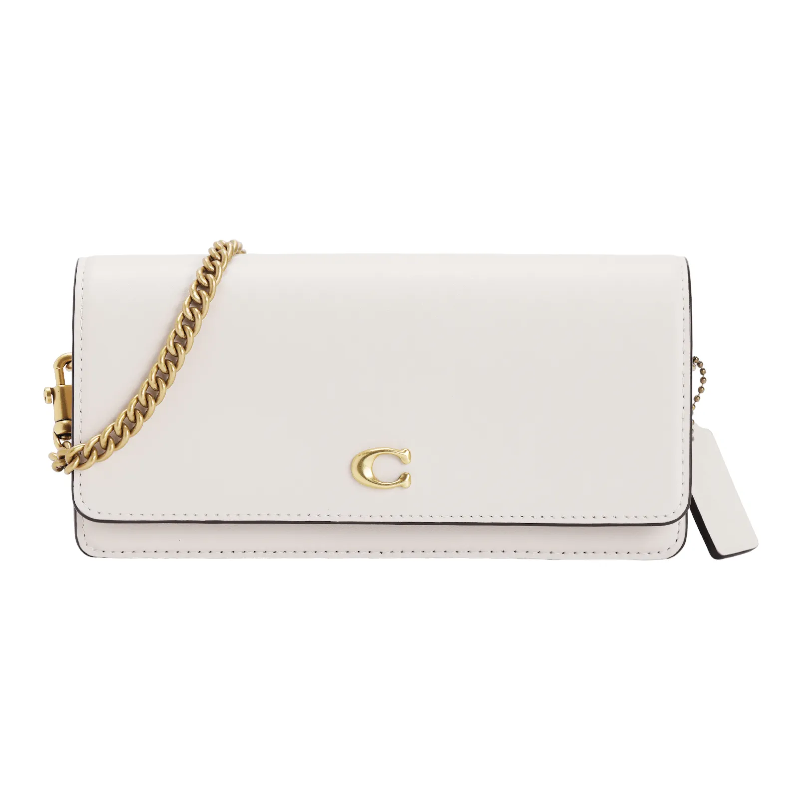 COACH Calfskin Wallet, Crossbody Bag, Shoulder Bag Trumpets Women's White