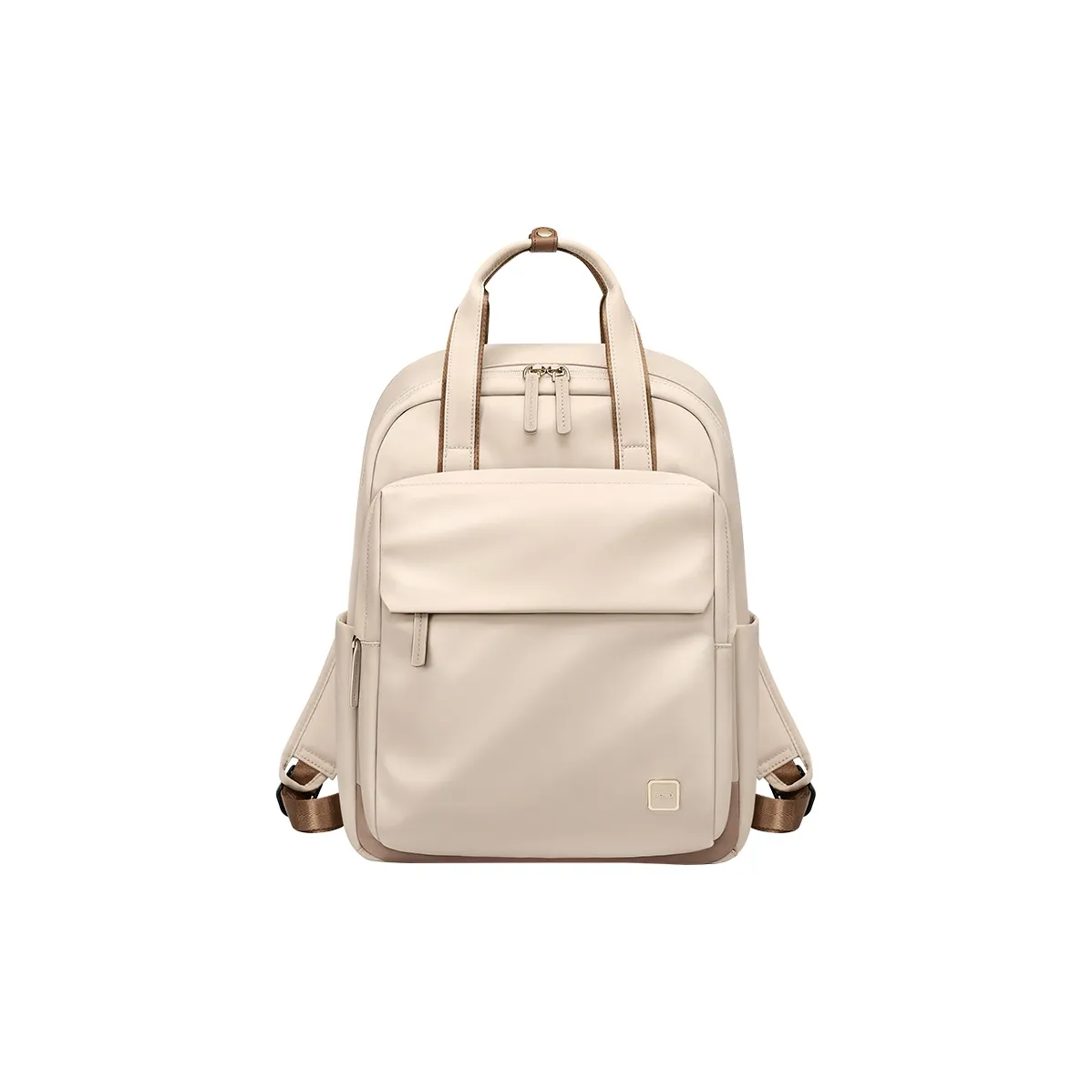 POLO Fabric Backpack Regular Women's Milk Tea Apricot/Classic Black