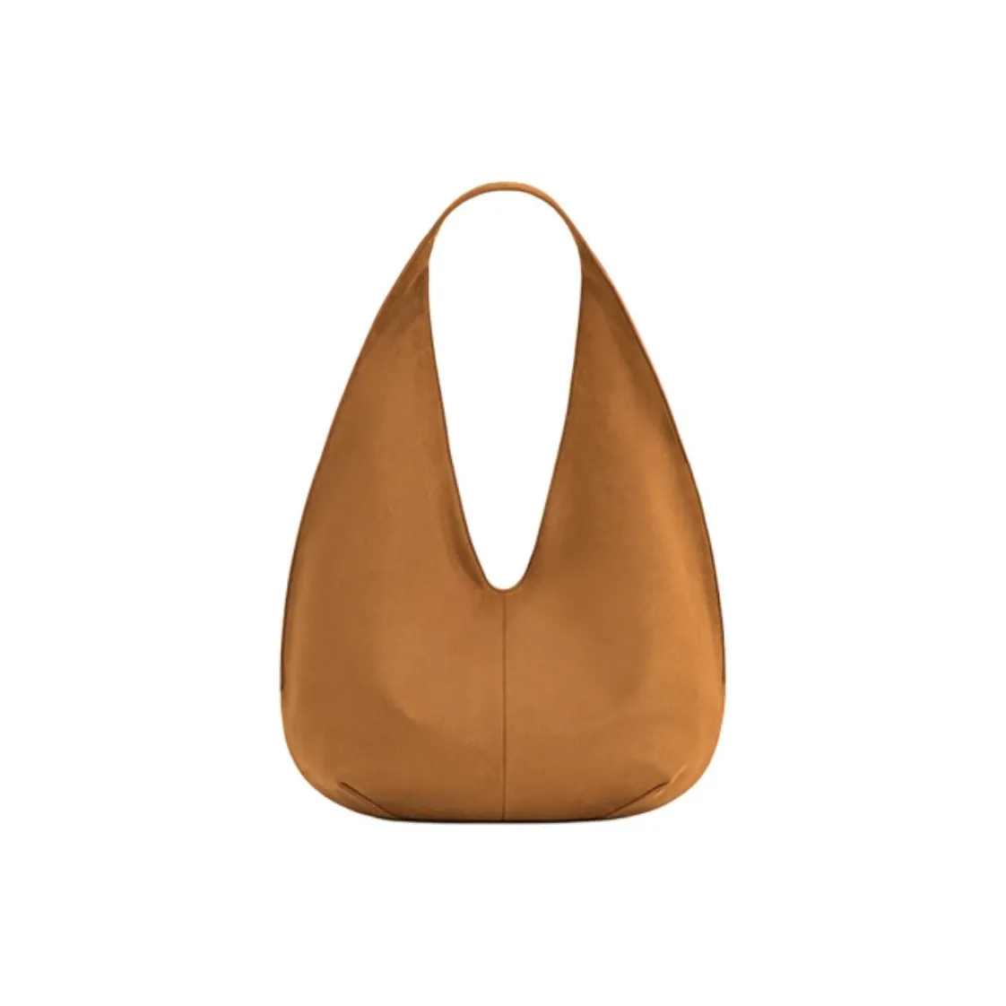 JW PEI Замша Хобо Сумка Плечевая Сумка Большая Женская Желто-Коричневая