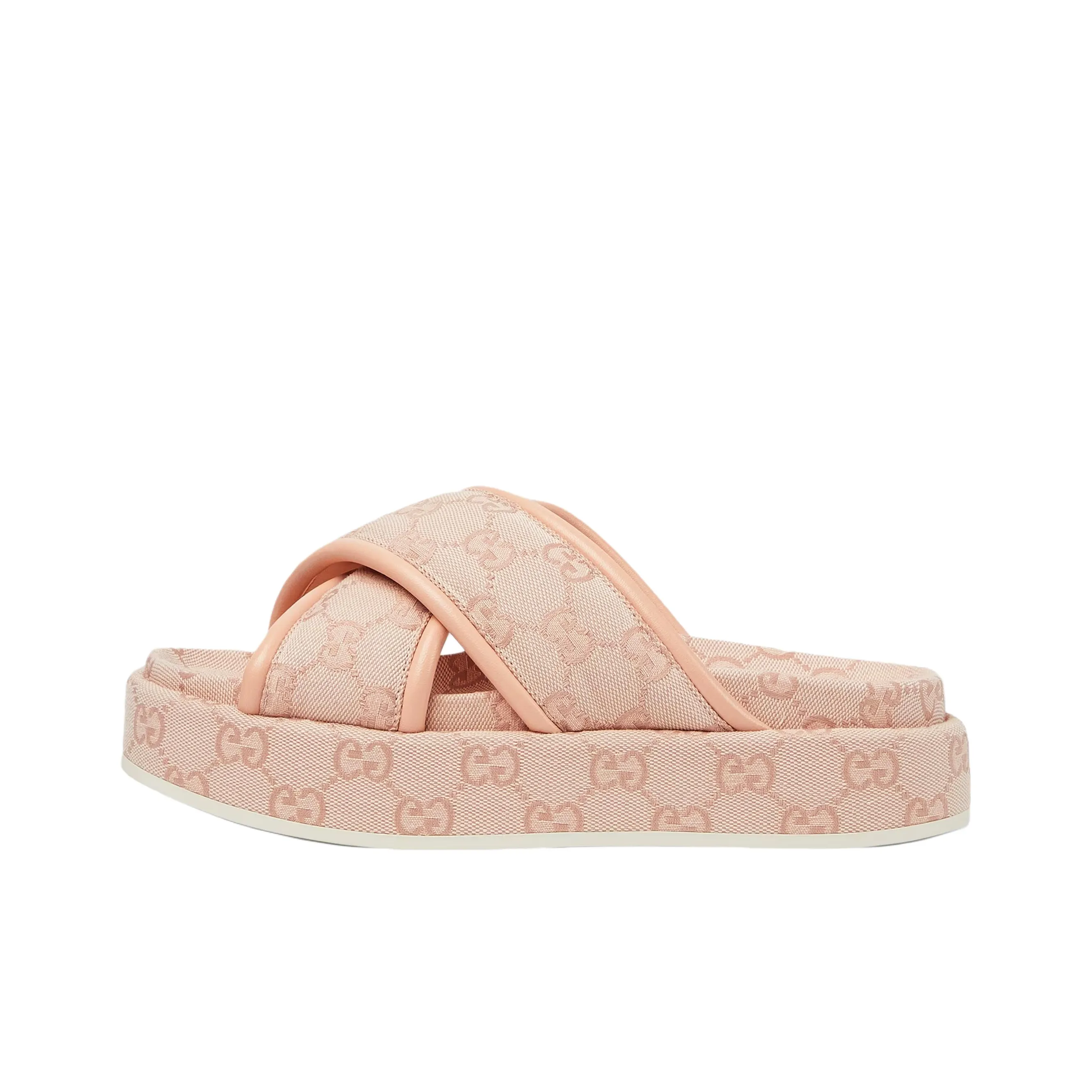 GUCCI Slip Resistant Slide Slippers Women's Light Pink