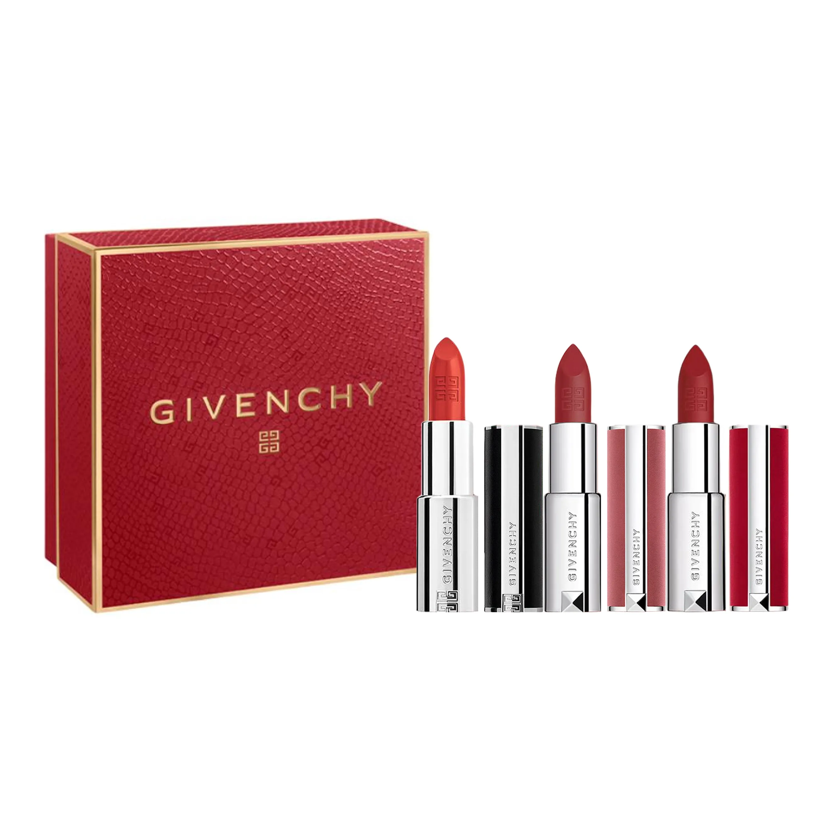 Givenchy Beloved 3 шт. Красные Помады Velvet Easy to Blend Цвет лица 3,4G*3