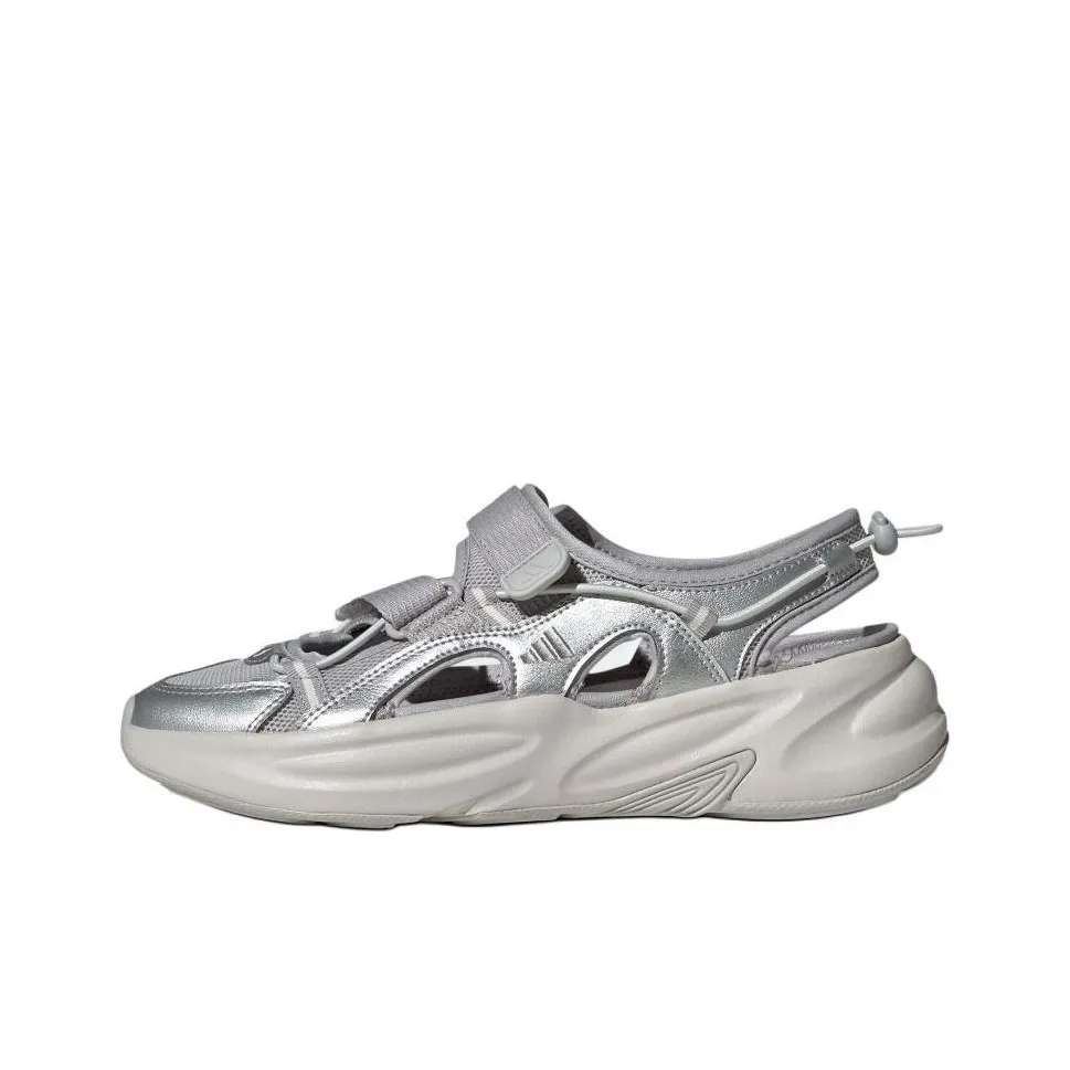 Adidas Ozwave Slip-Resistant Breathable Impact-Resistant Hiking Shoes Unisex Gray Silver Adidas Ozwave противоскользящие дышащие устойчивые к ударам обувь для активного отдыха унисекс серый серебристый