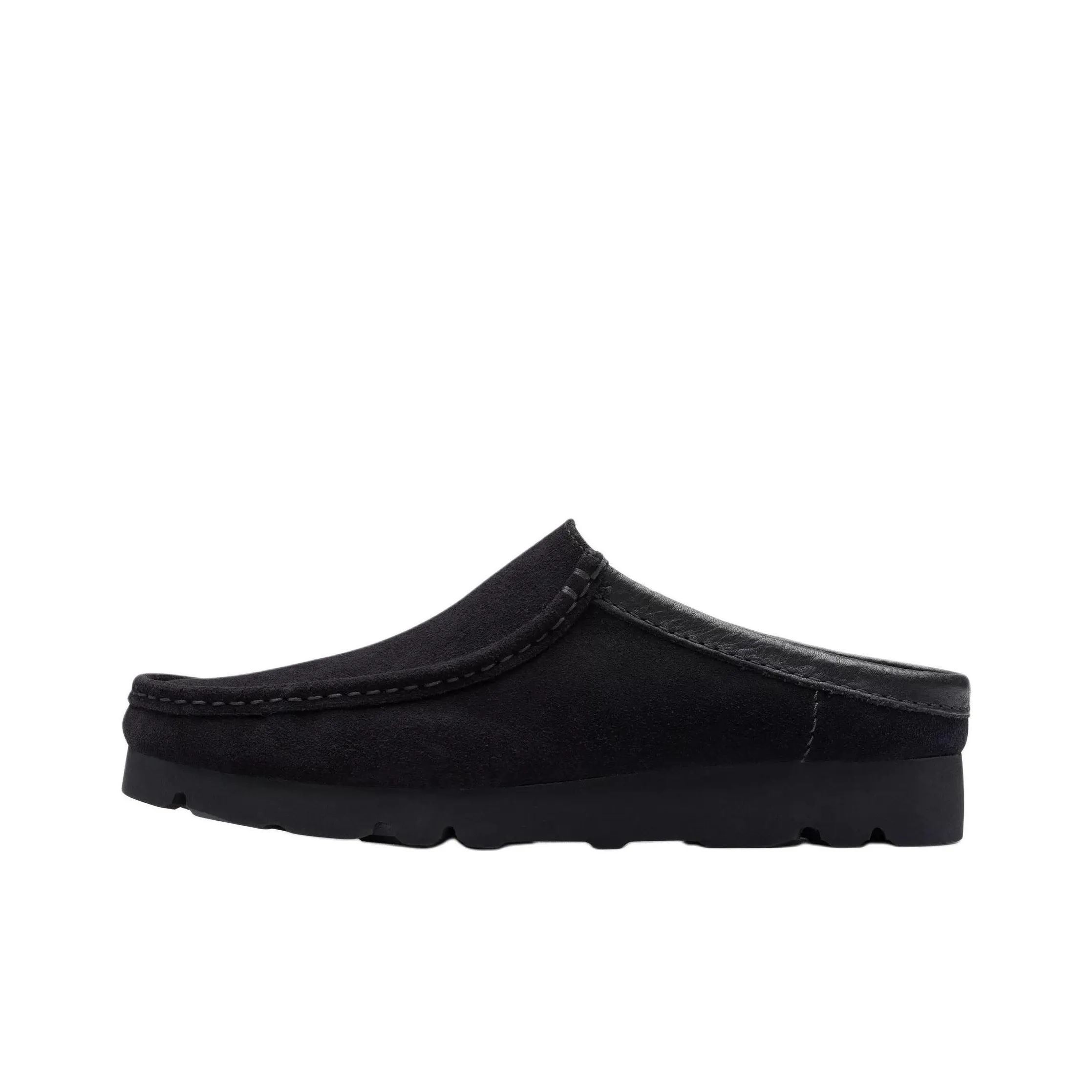 Clarks Abrasion Resistant Closed Toe Slippers Men's Black