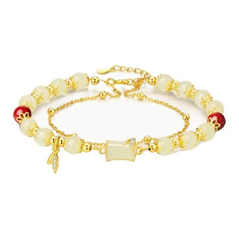 Zheng Baifu Hetian Jade Bracelets White Jade/Pale Greenish White Jade Women's