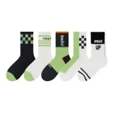 5팩 세트 (블랙 그린+화이트+그린+화이트+화이트 그린)