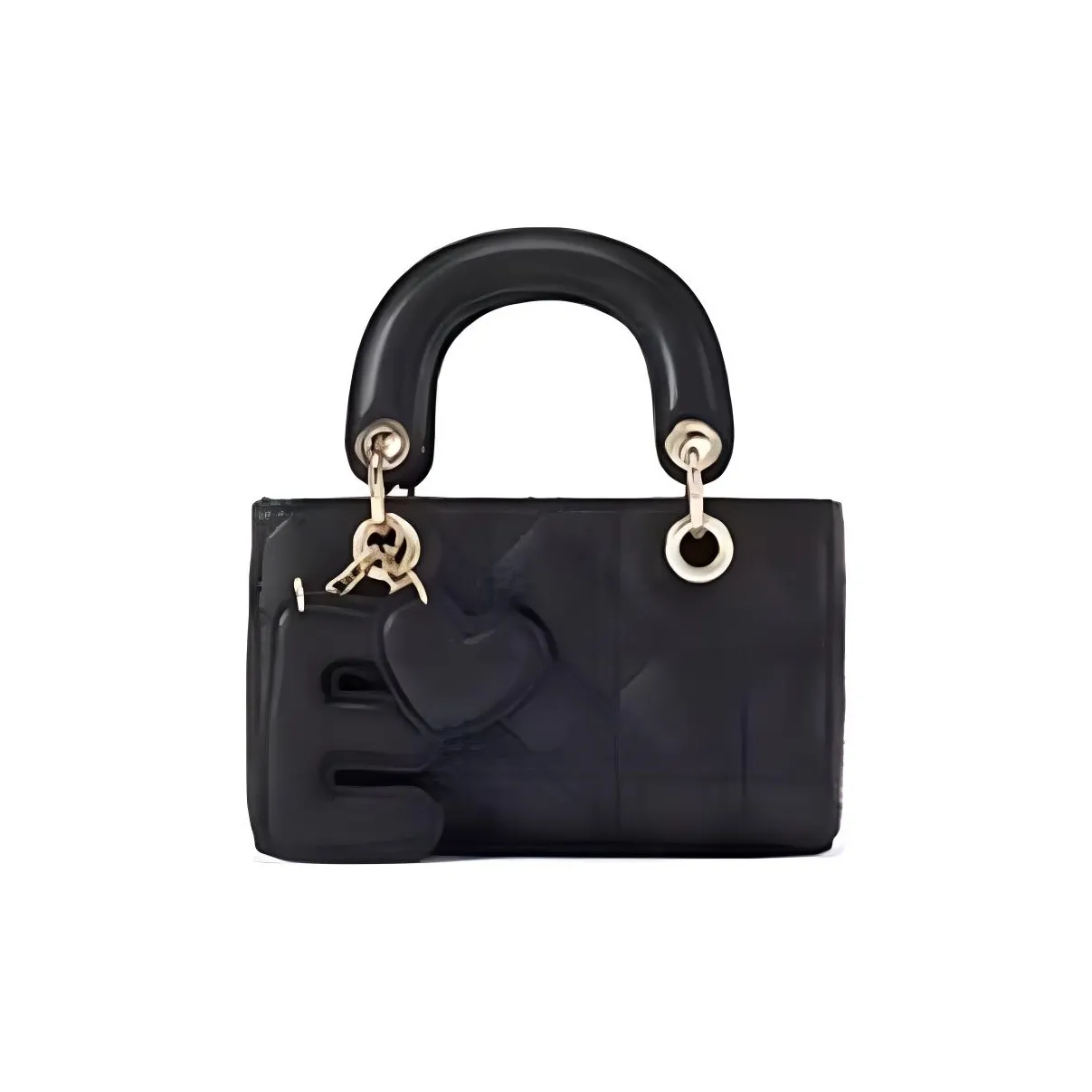 ELLE Коровья кожа Сумка Lady Dior Сумка через плечо Сумка Маленькая Женская Черная Анкора Красная