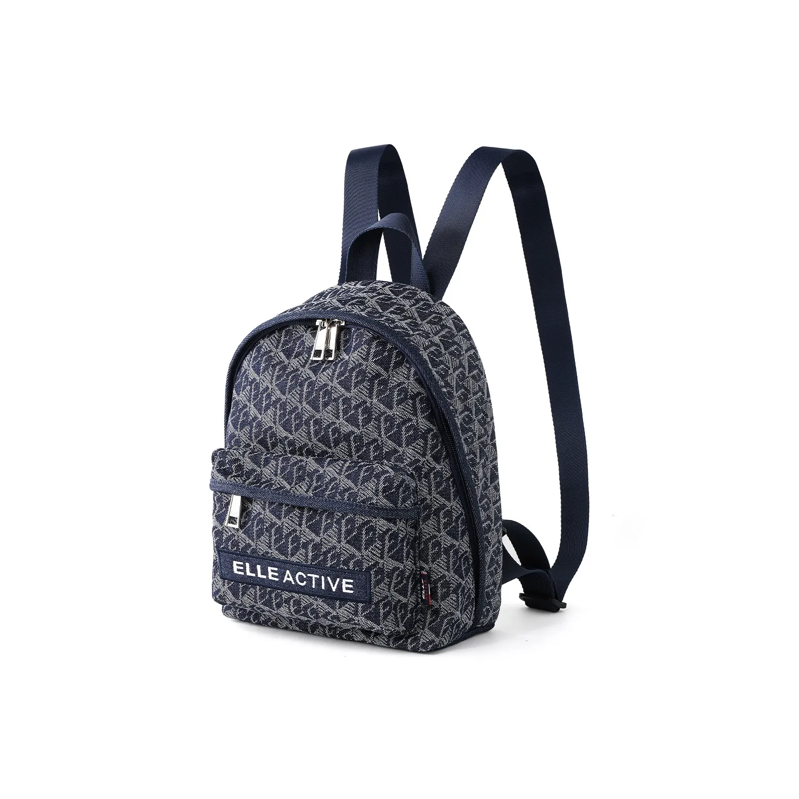 ELLE Active Fabric Backpack Medium Size Women's Denim Blue
