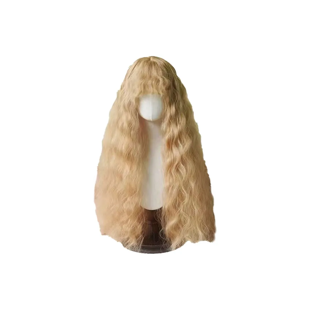 GLUNA Перука для женских стиль Лолита стиль Мори пасторальный шерстяной завиток 80 см утюжок для завивки