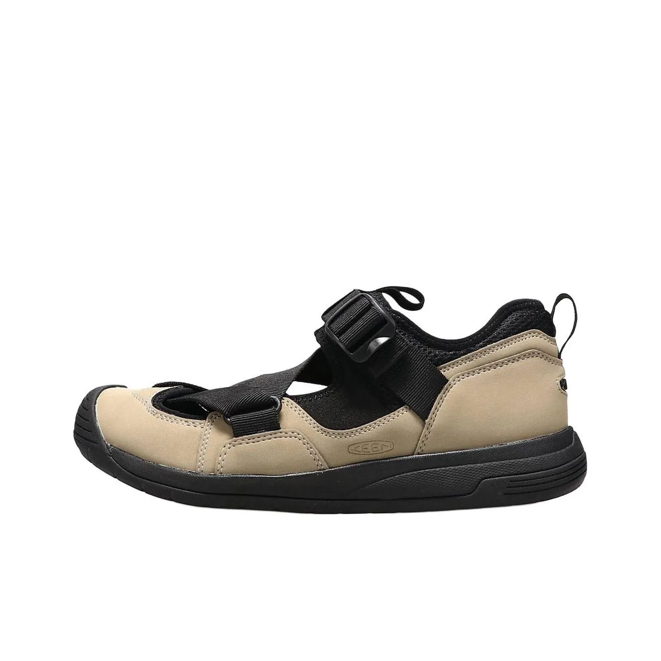 KEEN Slip-resistant Abrasion-resistant Hiking Shoes Men's Beige Black KEEN Прочная обувь для треккинга с противоскользящим и абразионным сопротивлением Мужская Бежево-Черная