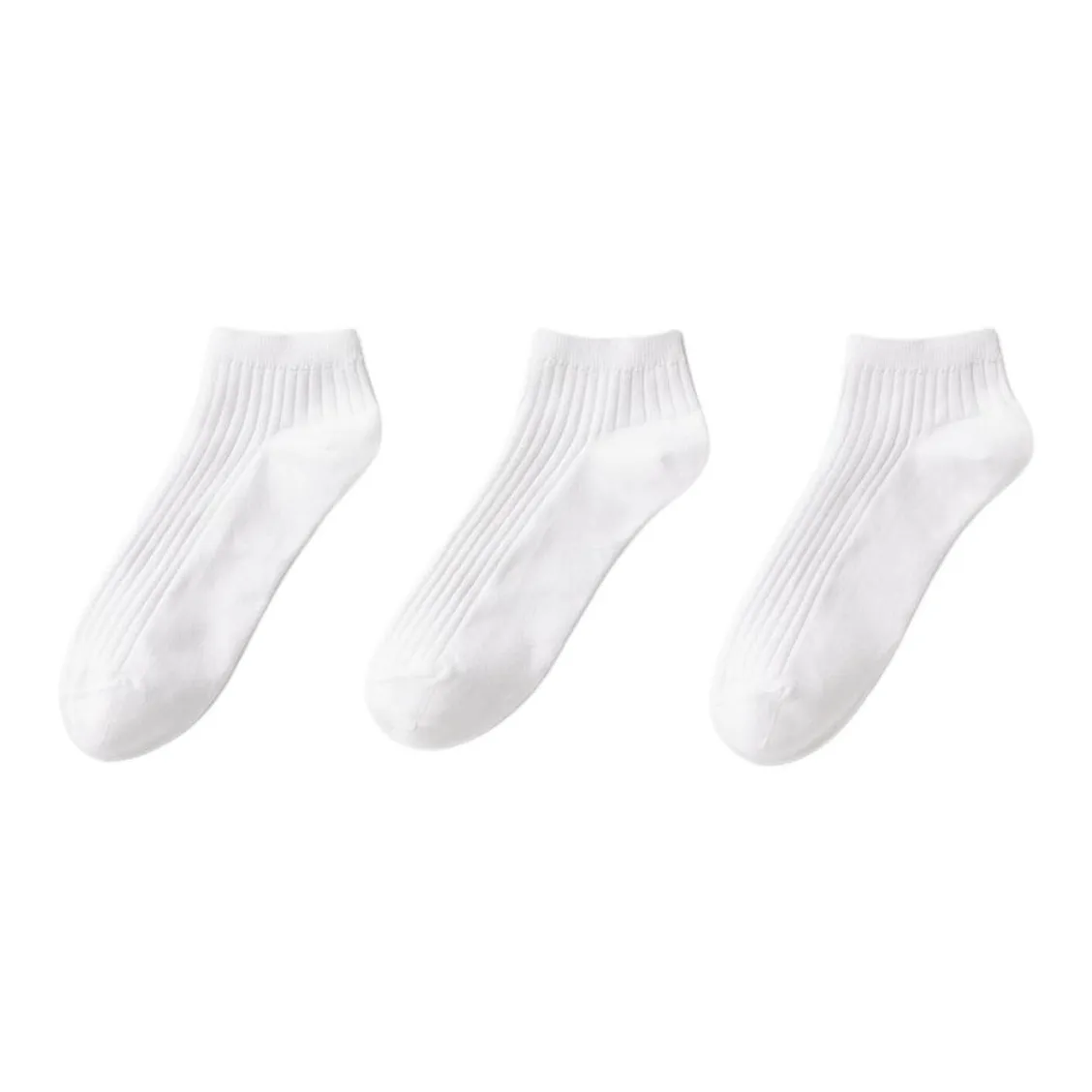 UNIQLO Низкие носки женские 3 упаковки белые