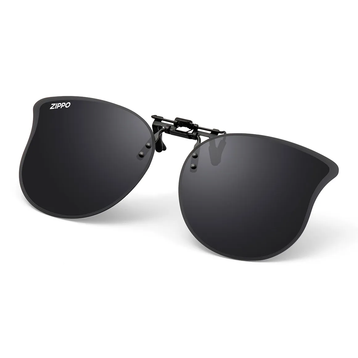 ZIPPO Солнцезащитные очки из нержавеющей стали с нижней заколкой и линзами On унисекс