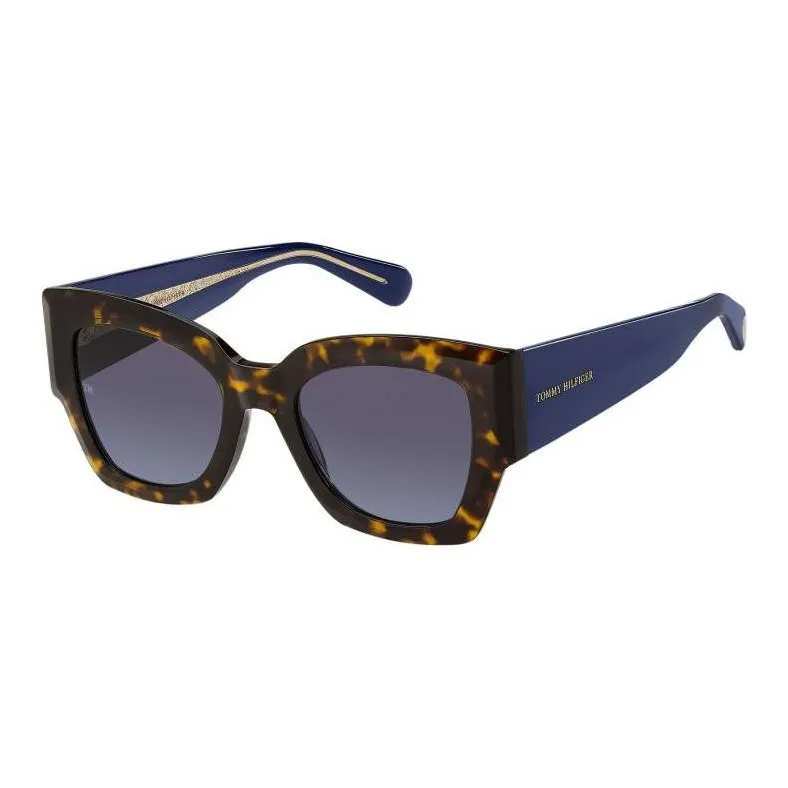 Tommy Hilfiger Acetate Cat Eye Sunglasses Women's Havana