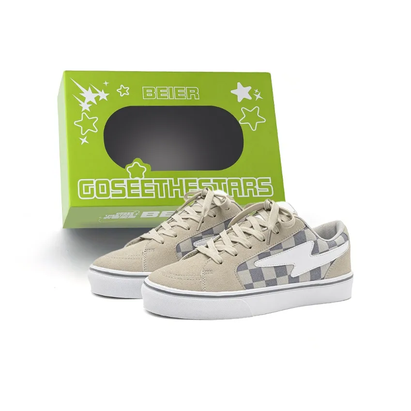 BEIER Lightning Collection Эксклюзивный Универсальный Classic Vintage Амортизация Баланс Низкий Топ Скейтборд Кроссовки Унисекс