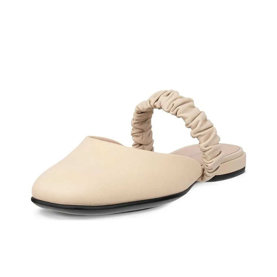 Ecco Устойчивые Домашние тапочки Женские Лаймово-серый