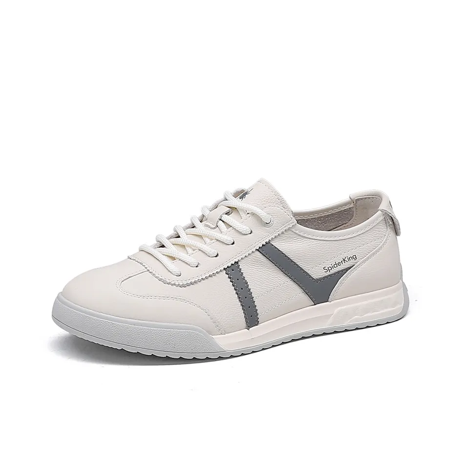 Spider King Low Топ Casual Мужской Белый Серый