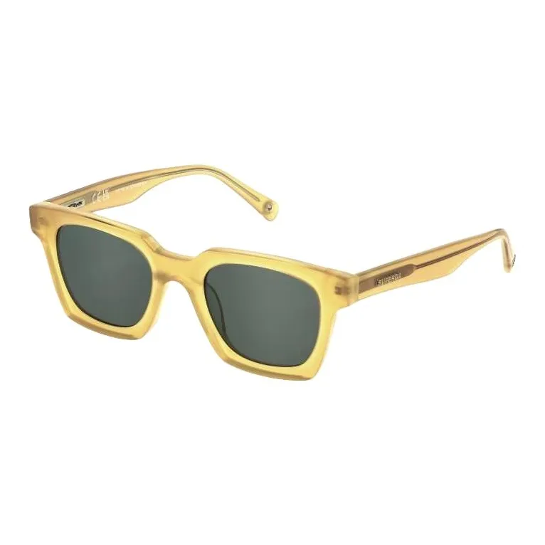 Sting Acetate Square Sunglasses Men's Yellow