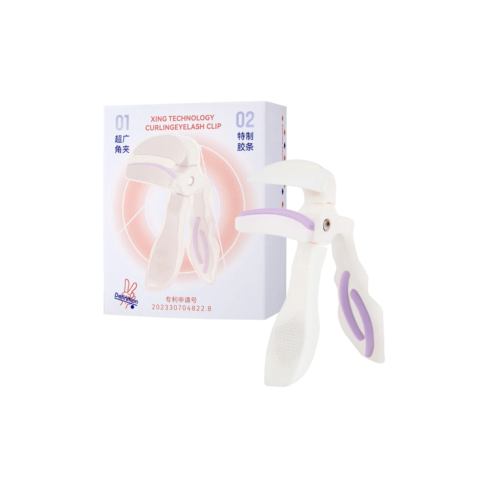 XUANCAIFENLING Звезда Технология Заживатель для ресниц Широкоугольный Плакирующий железо Формирование Длинный Долговечный