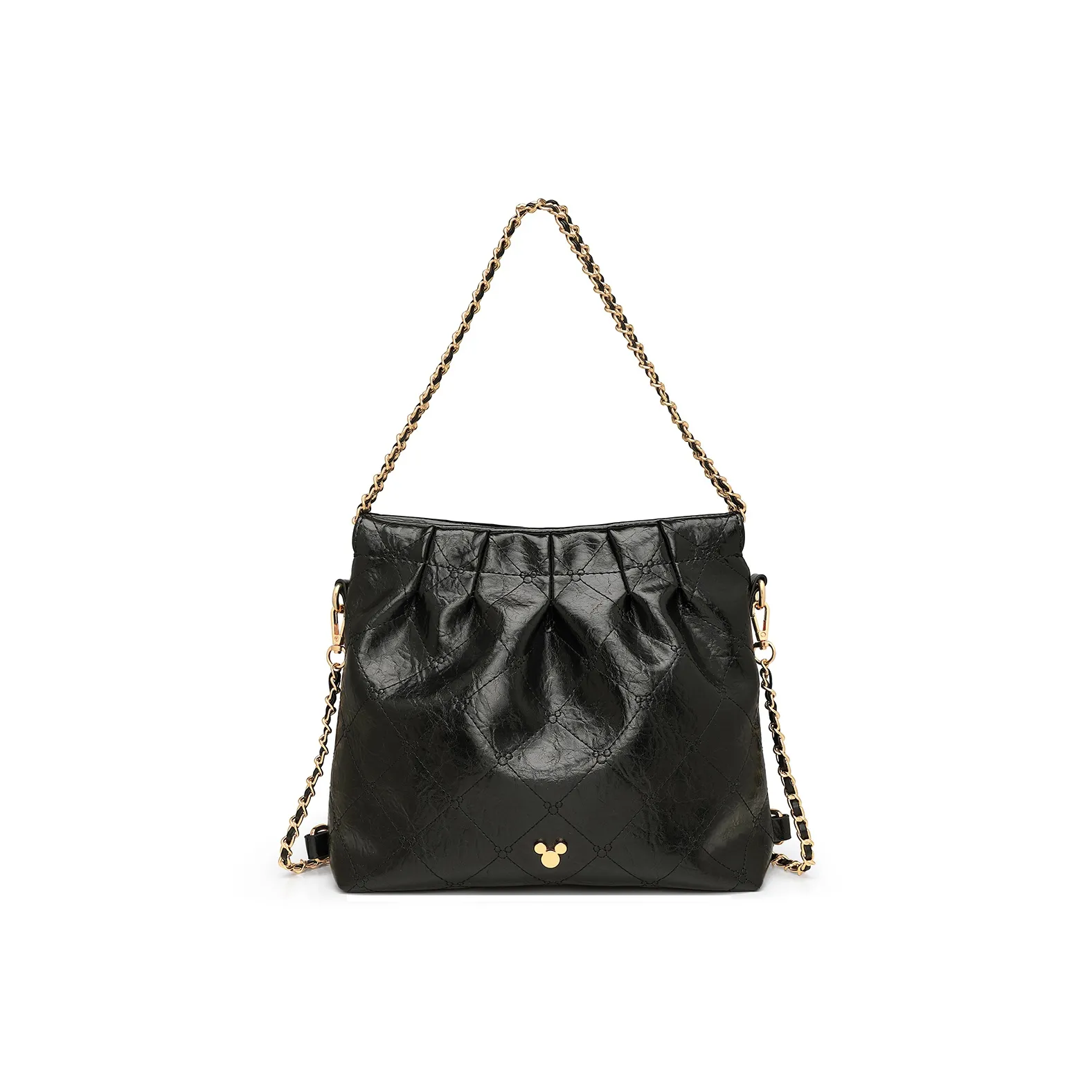 Disney ПУ (полиуретан) Хобо Сумка Сумка Стандартная Женская Черная Белая