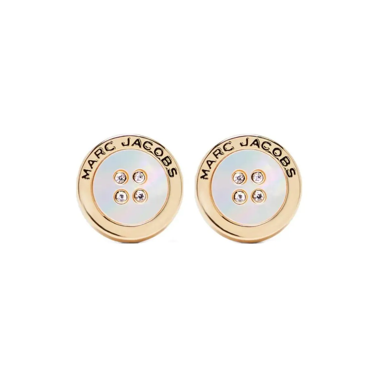 MARC JACOBS The Button Stud Earrings