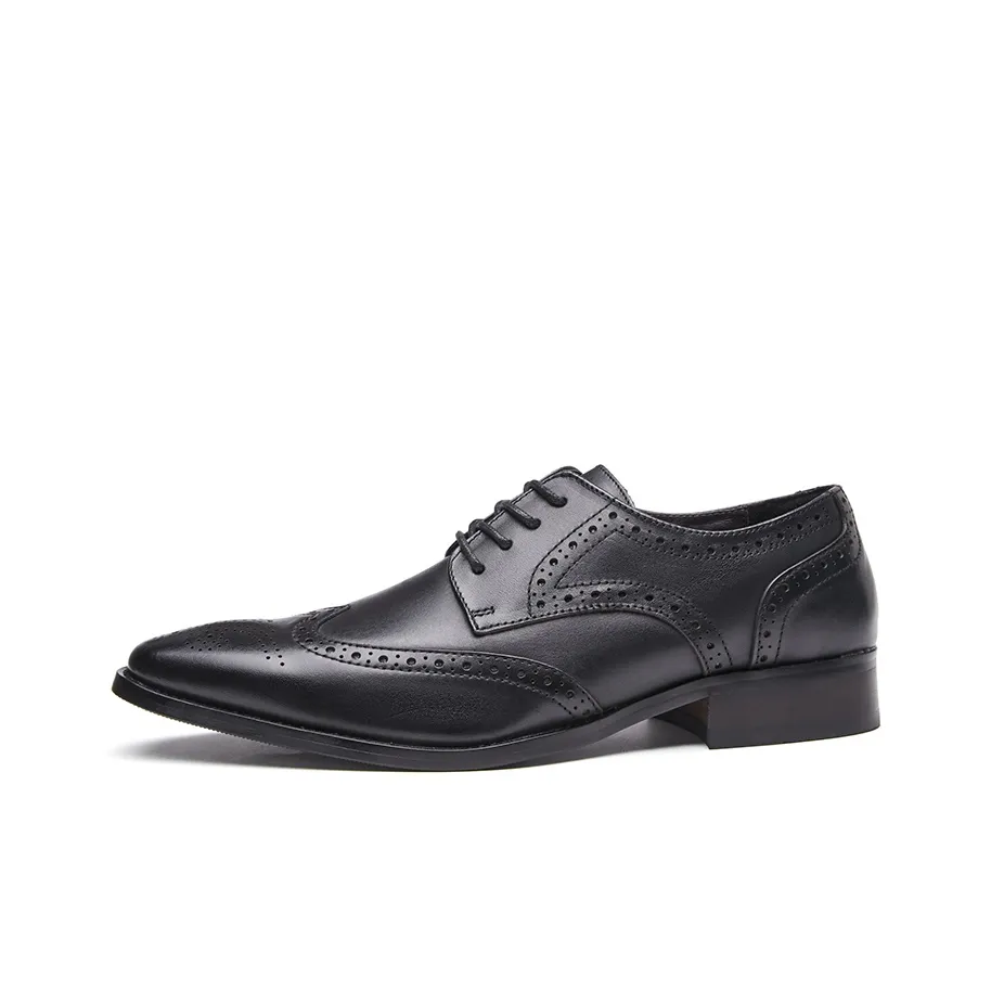 Kaltendin Top Grain Cow Leather British Vintage Brogues Dress Shoes Men
s