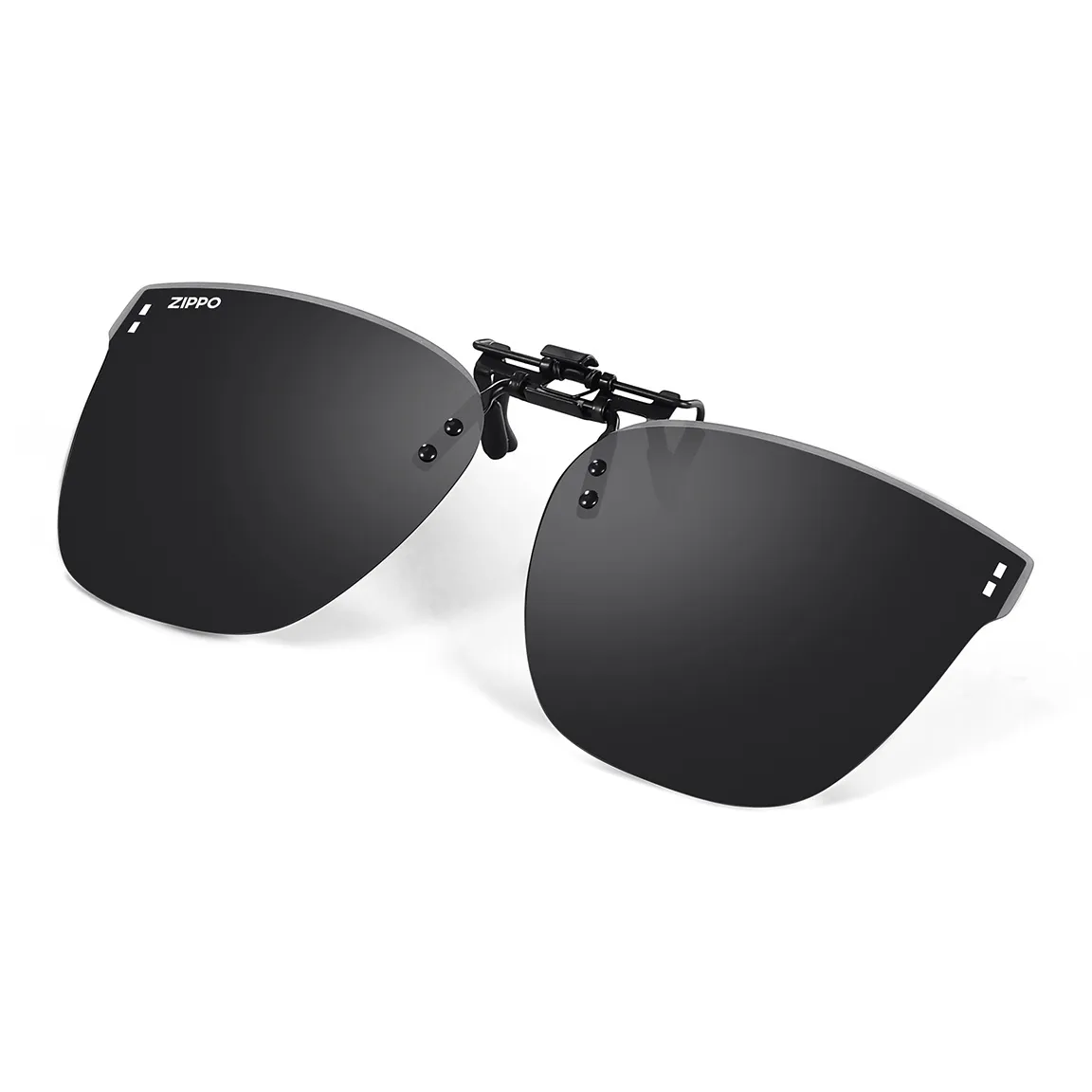 ZIPPO Квадратные солнцезащитные очки с нижней заколкой и линзами On унисекс