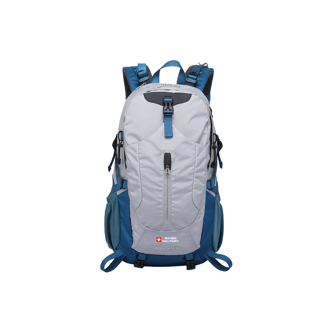 SWISS MILITARY Nylon Hiking Bag Backpacks Regular Unisex Fruit Green/Silver Blue