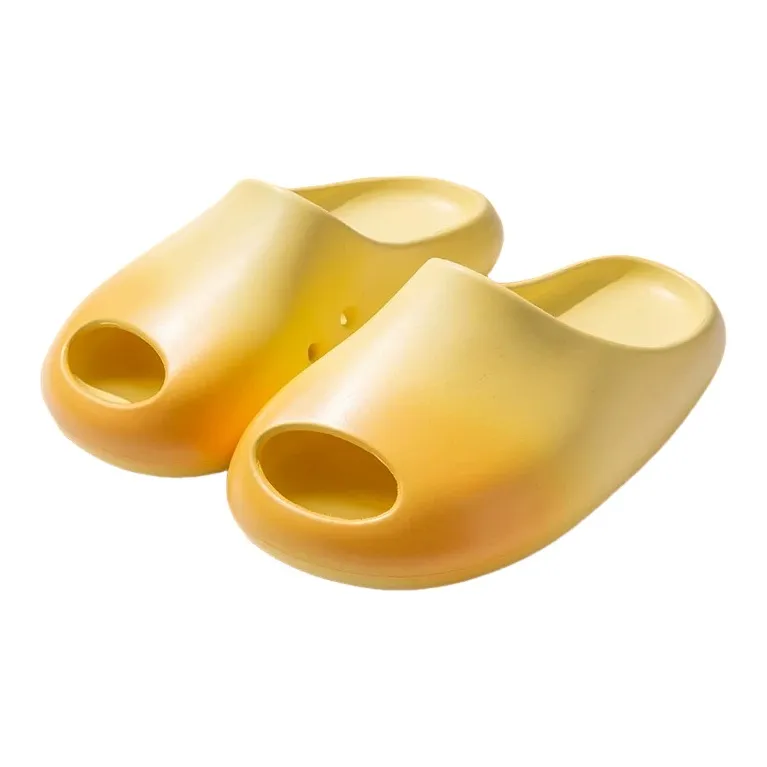 Xiang Ning Pai Trendy Mango Gradient Design Couple Slippers With Soft And Bouncy Feeling, Minimalist Home Style