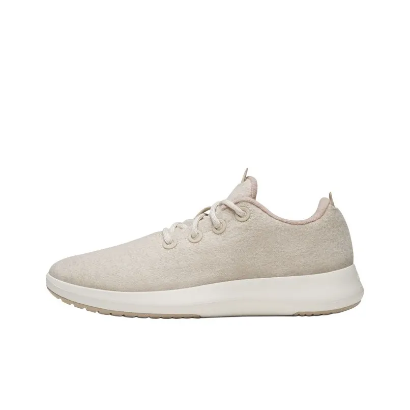 Allbirds Wool Runner Mizzles Shock Absorbers Low Top Casual City Commute Running Shoes Men's Cream Yellow