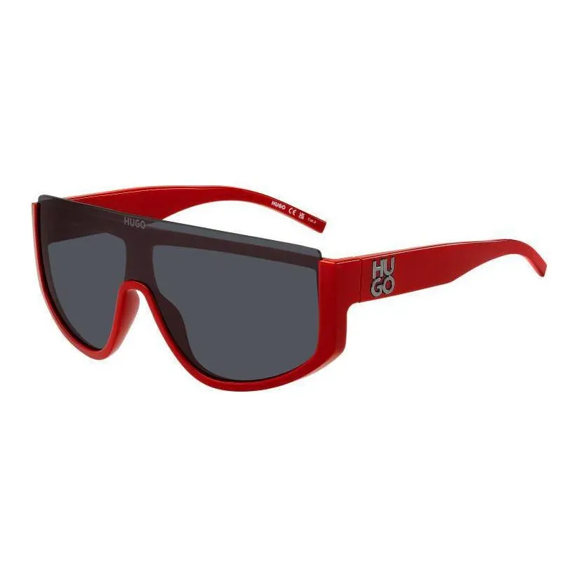HUGO BOSS Plastic Irregular Shape Sunglasses Unisex Red