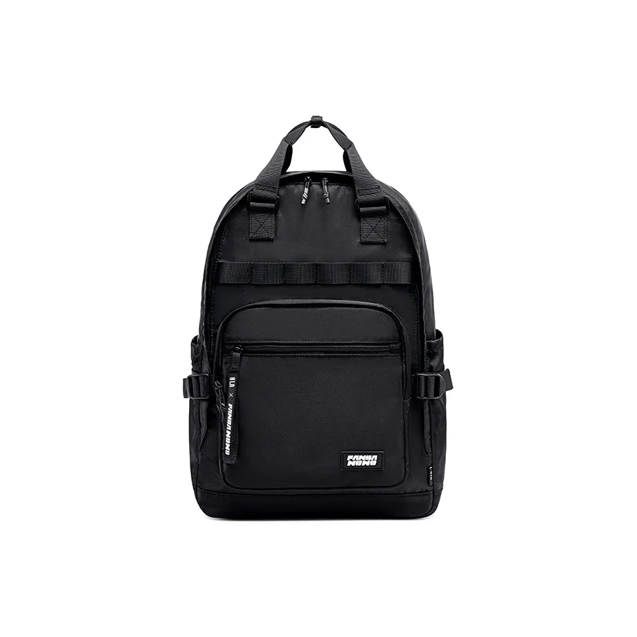 HLA Nylon Backpack Large Size Unisex Black/Beige