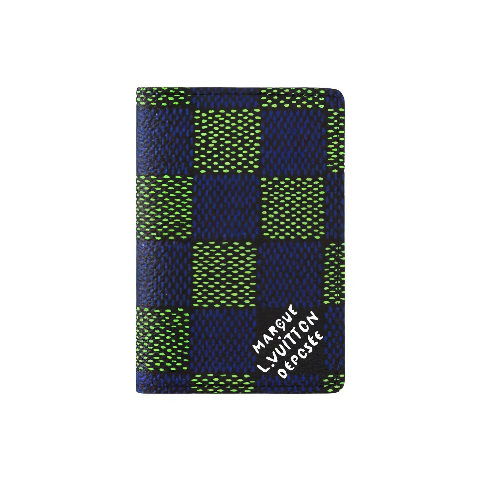 LOUIS VUITTON Pocket Organizer Damier Heritage Blue/Green