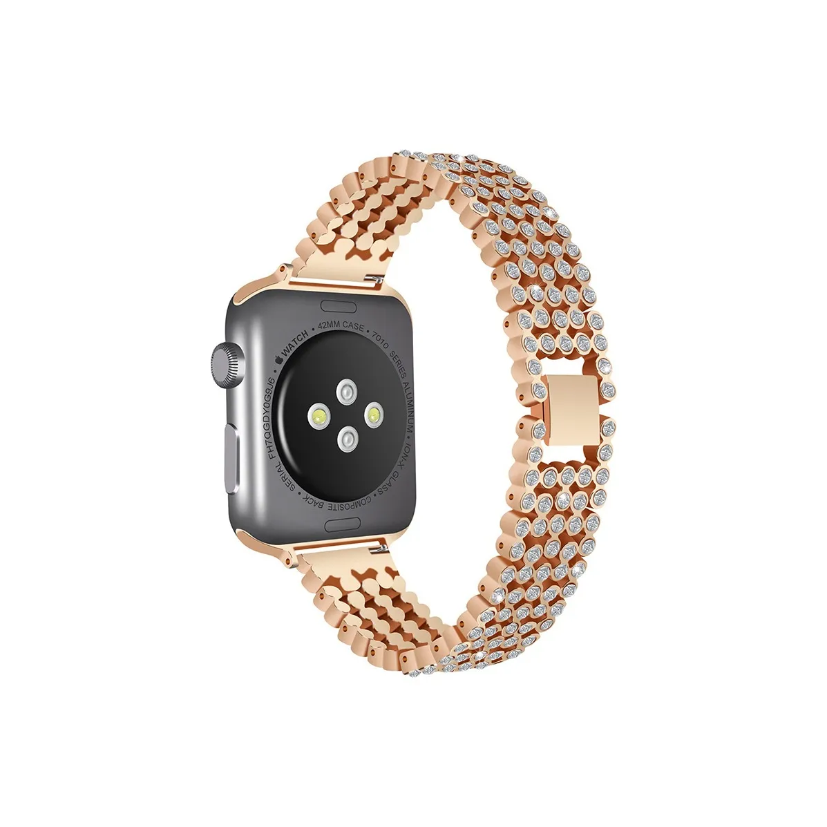 Часы Vobafe Полоска Apple Совместимость 21 см Металл Унисекс