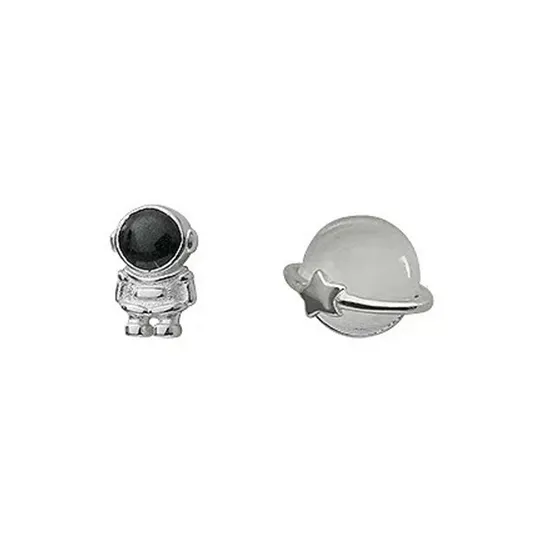 JKEM Glass Cat Eye Stud Earrings Women's