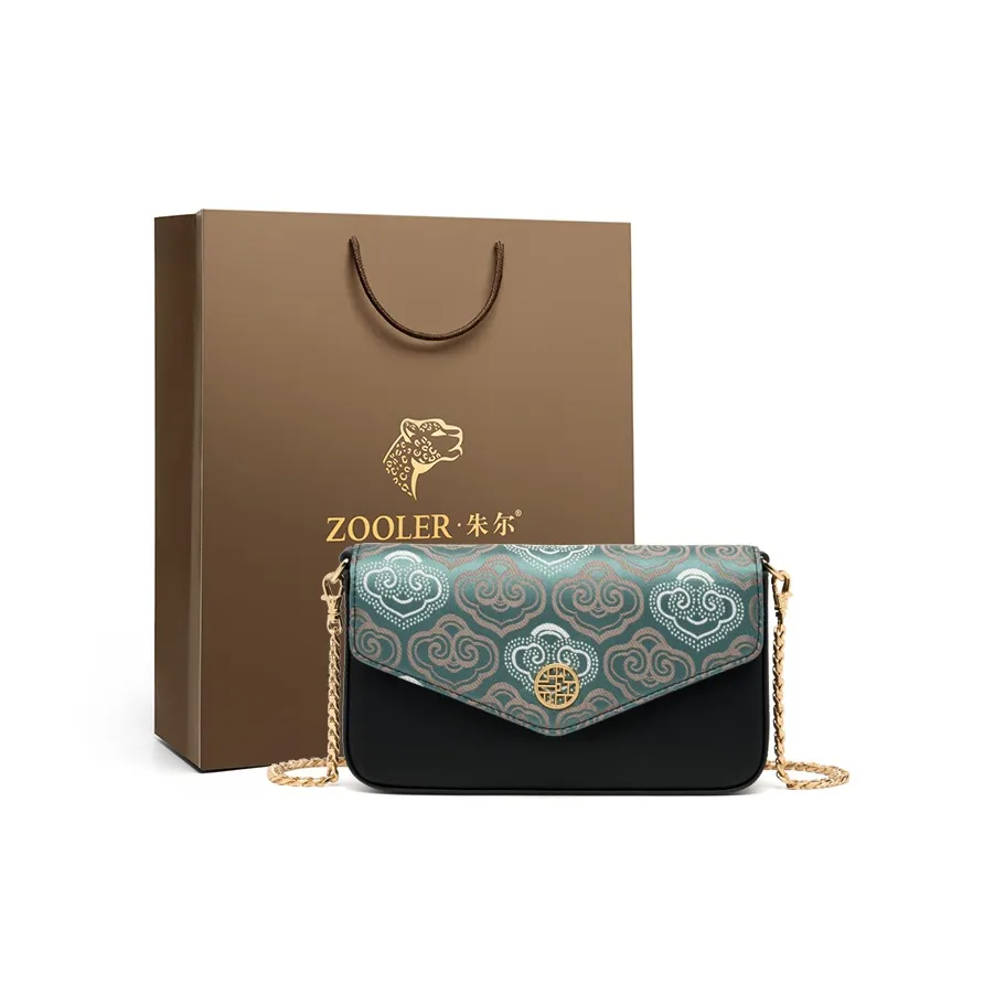ZOOLER Коровья кожа Сумка через плечо Маленькая Женская Кремовый Абрикос Королевский синий Forbidden City Красный Ханьский черный