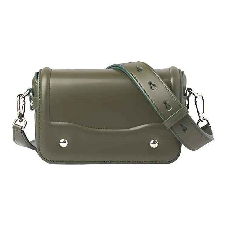 Lemaire Cow Leather Small Square Bag, Satchel Bag, Shoulder Bag, Crossbody Bag Mini Unisex Dark Moss Green