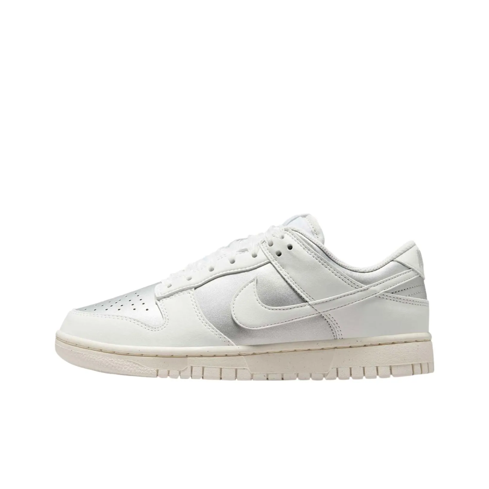Nike Dunk Low Next Nature Sheer Lace Metallic Platinum Women's