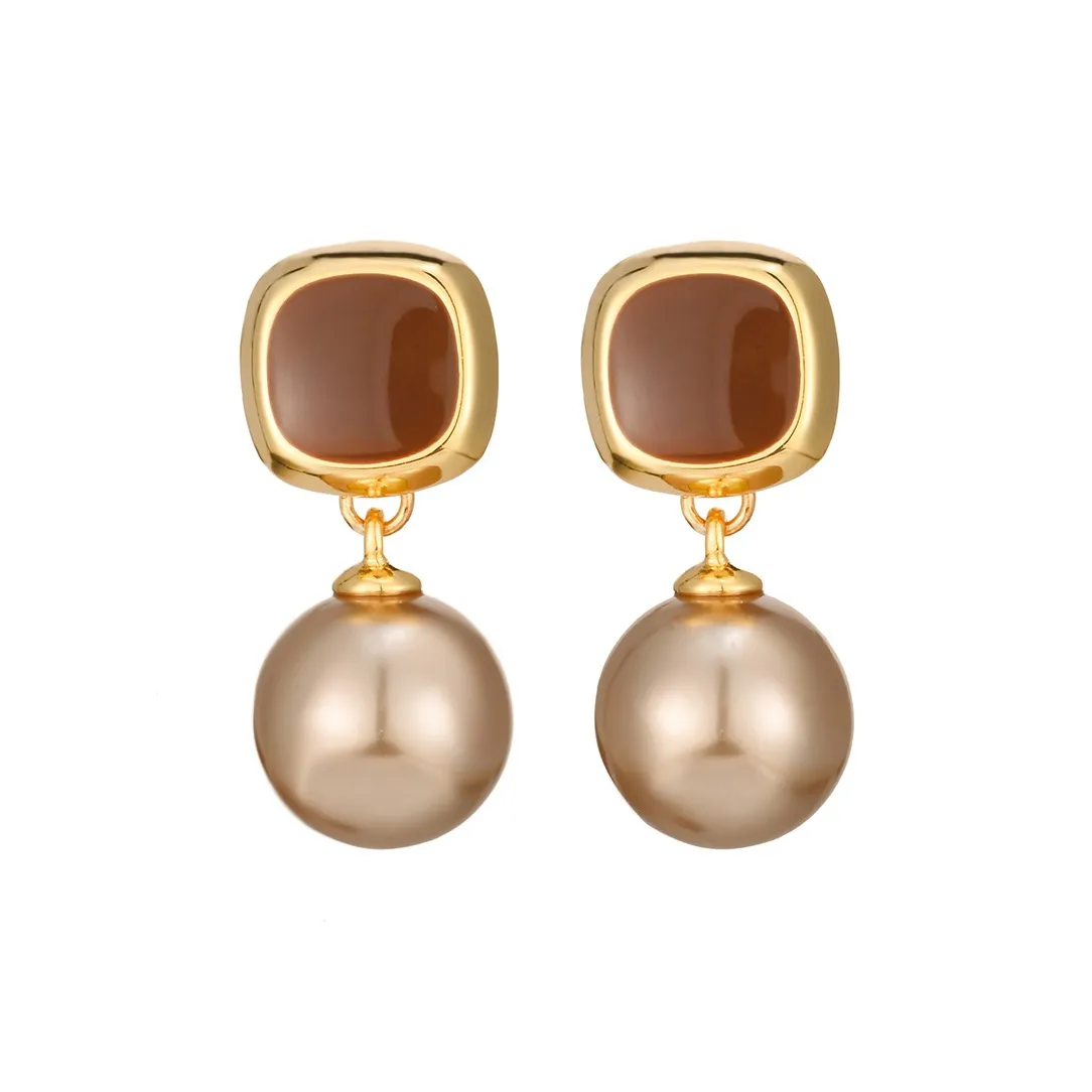 JAY Copper Alloy Earrings Women's