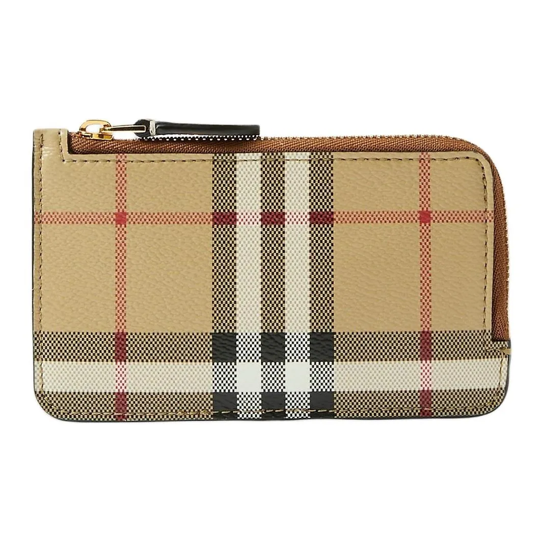 Burberry Полиуретан Кошелек Женские Коричневый