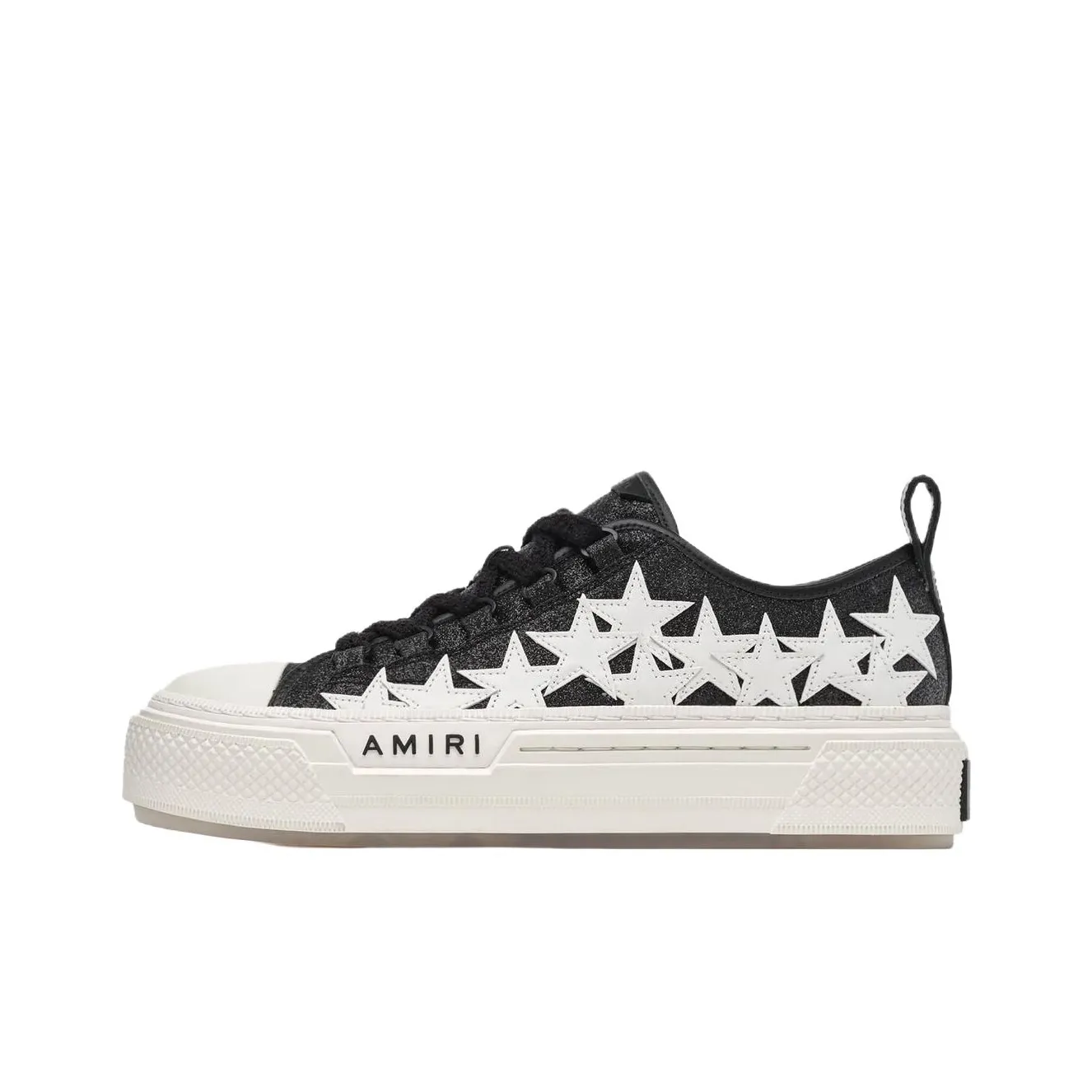 AMIRI Stars Court Low-Top Skateboard Shoes Women's Black