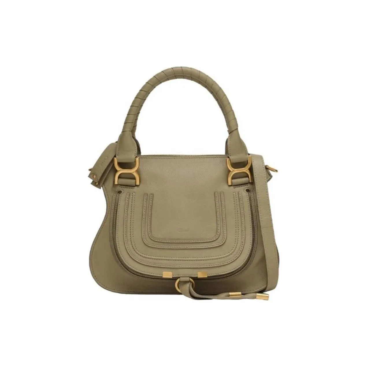 Chloe Marcie Calfskin One Shoulder Handbags Mini Women's Green