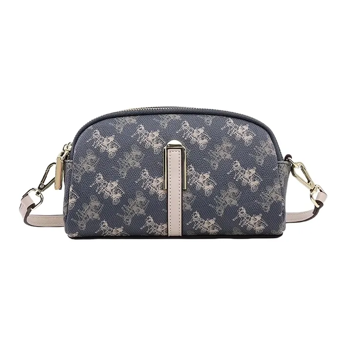 PESASRIE PVC Кошелек Клатч Сумка через плечо Стандартный Женский Экрю Кофейный