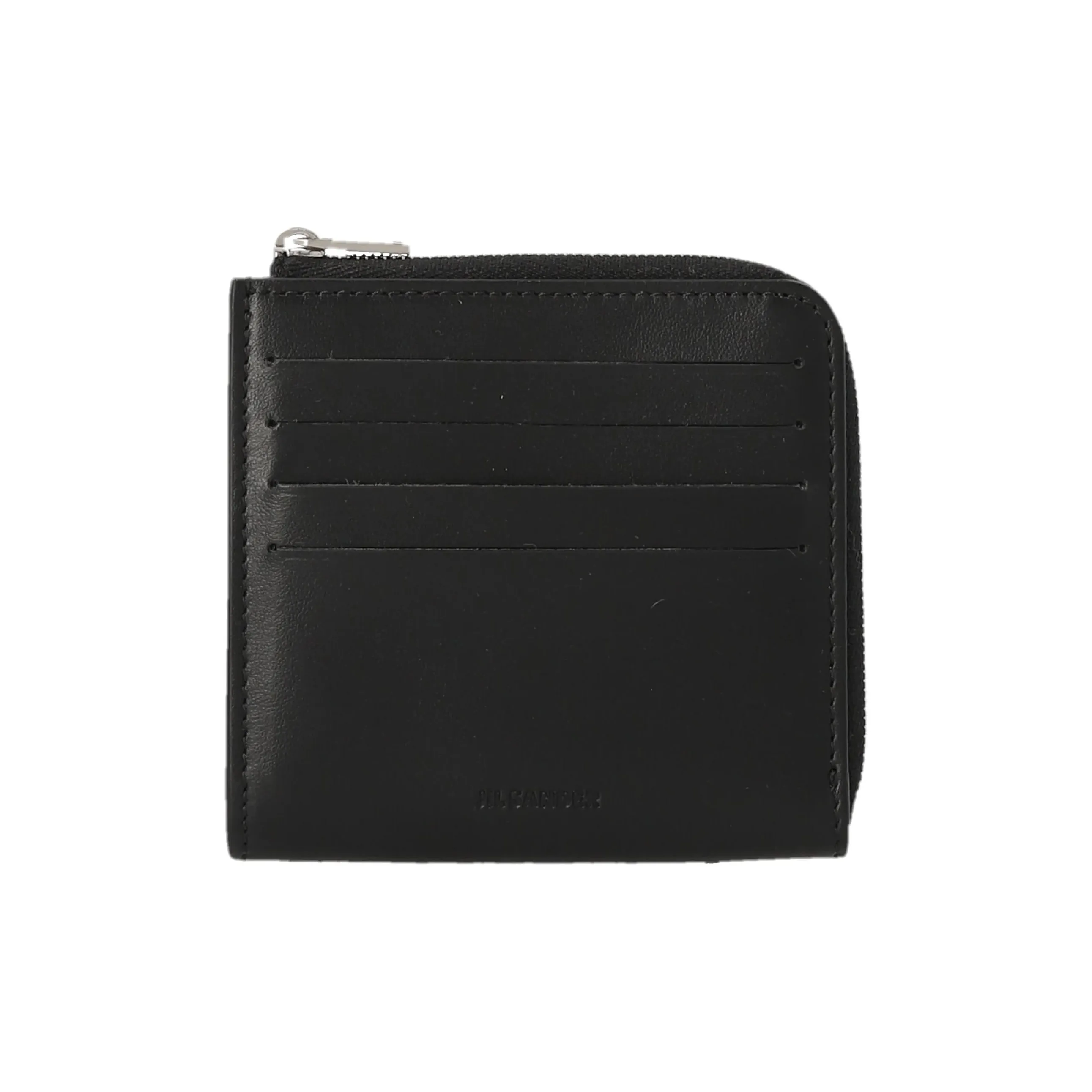 JIL SANDER Calfskin Wallet Men's Black